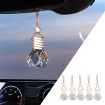 5-Pack Rhombic Car Air Fresheners with Clips