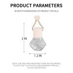 5-Pack Rhombic Car Air Fresheners with Clips