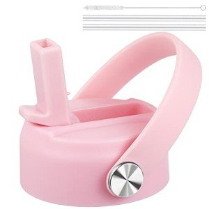 Light Pink Straw Lid for Hydro Flask Bottles
