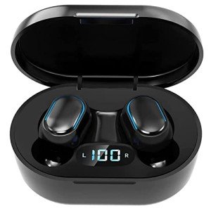 Wireless Earbuds, Bluetooth 5.3 Headphones HiFi Deep Bass with Mic ,120H Playtime LED Display ,IPX7 Waterproof Button Control True Wireless Earphones,One-Step Pairing,In-Ear Noise Reduction Headset