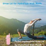 Light Pink Straw Lid for Hydro Flask Bottles