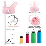 Light Pink Straw Lid for Hydro Flask Bottles