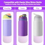 Silicone Water Bottle Boot - 2 Pack, Purple