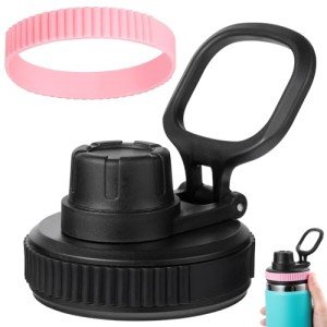 Hydro Flask Wide Mouth Lid Replacement - Black & Pink