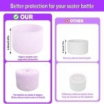 Silicone Water Bottle Boot - 2 Pack, Purple