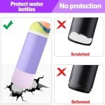 Silicone Water Bottle Boot - 2 Pack, Purple