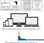 Panasonic ErgoFit Wired Earbuds, In-Ear Headphones with Dynamic Crystal-Clear Sound and Ergonomic Custom-Fit Earpieces (S/M/L), 3.5mm Jack for Phones and Laptops, No Mic - RP-HJE120-AA (Metallic Blue)