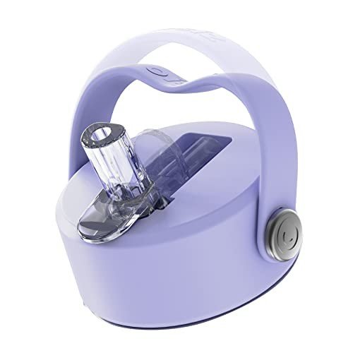 Light Purple Straw Lid with 2 Straws