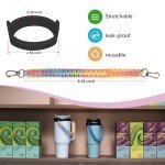 Rainbow Paracord Handle Strap for Stanley Bottle