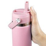Light Pink Straw Lid for Hydro Flask Bottles