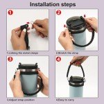 Rainbow Paracord Handle Strap for Stanley Bottle