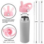 Light Pink Straw Lid for Hydro Flask Bottles
