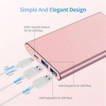 Portable Charger 12000mAh Power Bank Quick Charge Battery Pack USB C High-Speed 3A Input & Output Powerbank Compatible with iPhone 15 14 13 12 11 Pro Max iPad Samsung Android and More - Pink