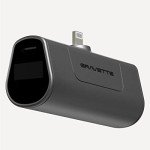 Gravette Mini Boost Small Power Bank for iPhone with Built in Cable - Ultra-Compact Fast Charging Portable Charger with PD20W Charger - Compatible with All iPhones and Airpods.