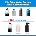 Silicone Boot for 64oz Hydro Flask - Light Gray