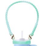 Light Green Silicone Water Bottle Sling Handle