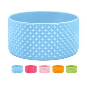 Light Blue Silicone Water Bottle Protector Sleeve