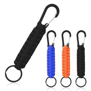 4-Piece Paracord Keychain Carabiner Set