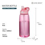 35 oz Leak-Proof Sports Water Bottle - Pink