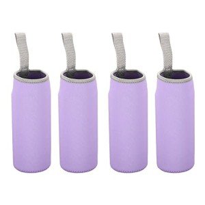 4-Pack Neoprene Water Bottle Sleeve - Light Purple