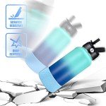 Light Blue Silicone Water Bottle Protector Sleeve