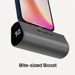 Gravette Mini Boost Small Power Bank for iPhone with Built in Cable - Ultra-Compact Fast Charging Portable Charger with PD20W Charger - Compatible with All iPhones and Airpods.