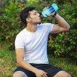 Light Blue Silicone Water Bottle Protector Sleeve