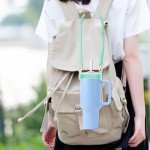 Light Green Silicone Water Bottle Sling Handle