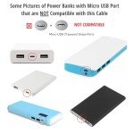 USB-C Charging Cable Cord Wire for Newest Power Banks Compatible with iWalk, Spigen PocketBoost, INIU, RAVPower, BONAI, Anker USB-C & Other PowerBanks (Note: Only for Powerbanks with USB-C Input)