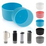 4 Pack Silicone Flask Boots - Light Blue