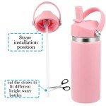 Light Pink Straw Lid for 12-40 oz Hydro Flask