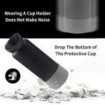 4 Pack Silicone Flask Boots - Light Blue