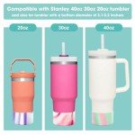 Silicone Bumper Sleeves for Stanley Tumblers (2-Pack)