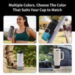 4 Pack Silicone Flask Boots - Light Blue