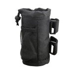 Bike Cup Holder with Mesh Pocket - Black