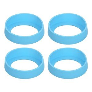 4-Pack Silicone Water Bottle Sleeve - Light Blue