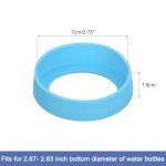 4-Pack Silicone Water Bottle Sleeve - Light Blue