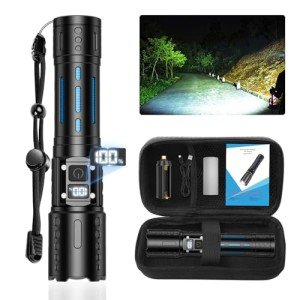 Super Bright Rechargeable Zoomable Flashlight Under $10