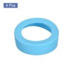 4-Pack Silicone Water Bottle Sleeve - Light Blue