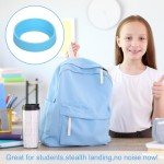 4-Pack Silicone Water Bottle Sleeve - Light Blue