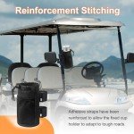 Bike Cup Holder with Mesh Pocket - Black