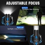 Super Bright Rechargeable Zoomable Flashlight Under $10