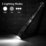 Mini Waterproof LED Pen Flashlights - 2 Pack