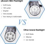 5 Pack Mini Flashlights with Lanyard & Batteries