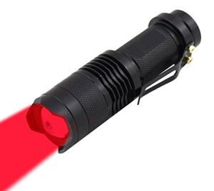WAYLLSHINE Red LED Flashlight for Night Use
