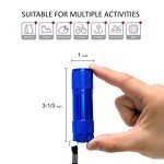 4-Pack LED Flashlights with AAA Batteries Included