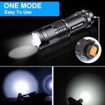 4 Pack Mini LED Flashlights - Zoomable & Water-Resistant