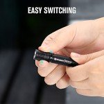 Compact 90 Lumens Keychain Flashlight - Black