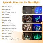 Portable UV Flashlight for Pets and DIY Use