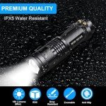 4 Pack Mini LED Flashlights - Zoomable & Water-Resistant